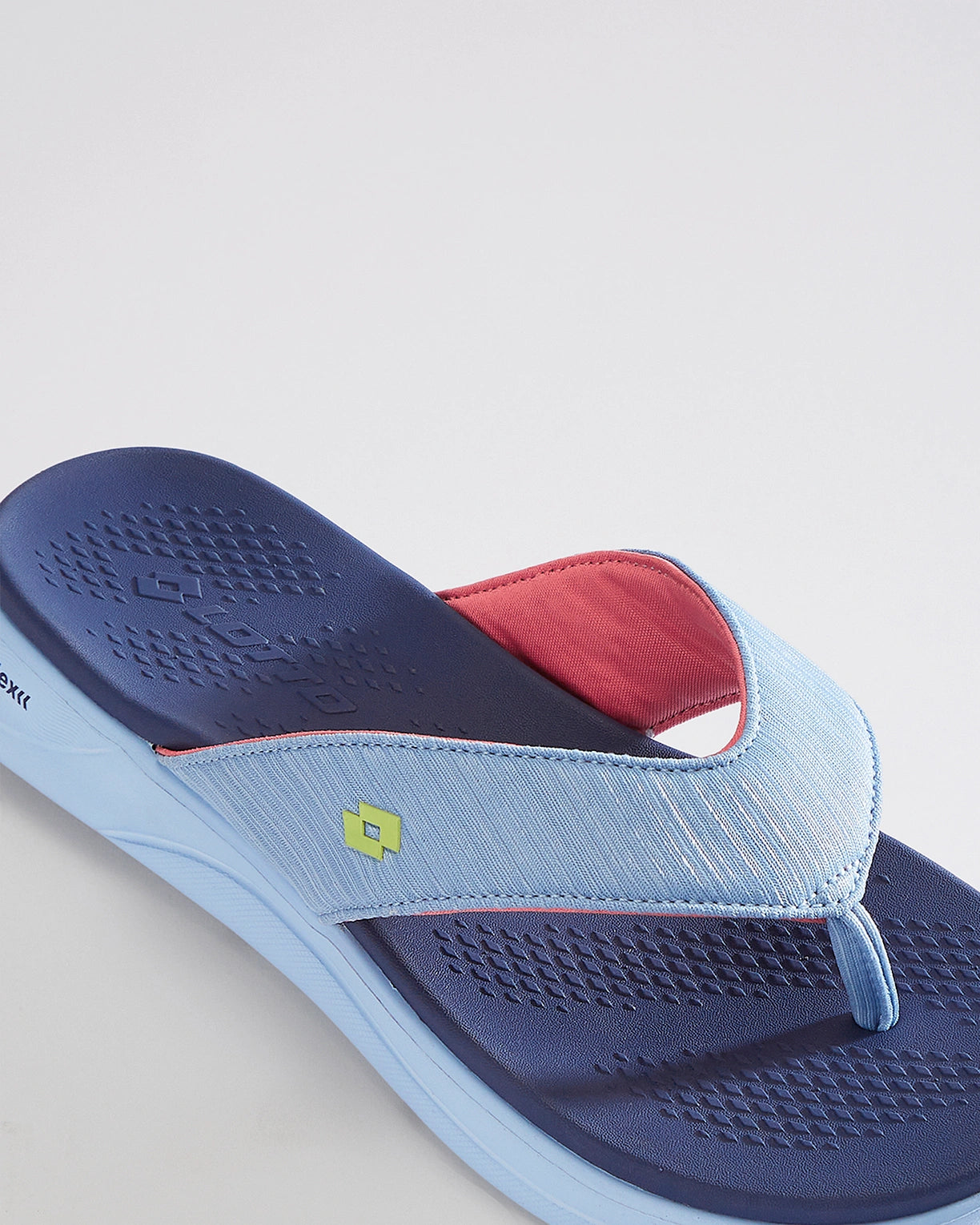 Women Lotto Evernote Strip - Powder Blue Slippers4