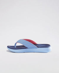 Women Lotto Evernote Strip - Powder Blue Slippers 1