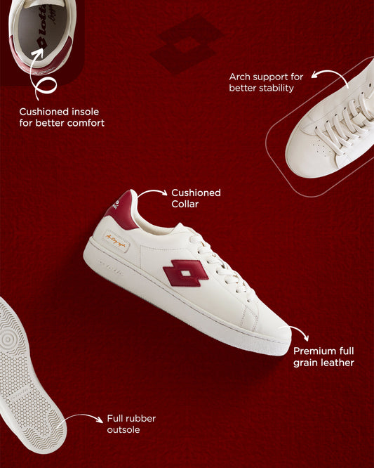 Men's Lotto Autograph OG - Star White-Rhythmic Red