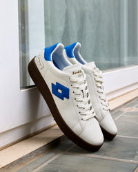 Men Lotto Autograph OG - Pure White-Directoire Blue Sneakers