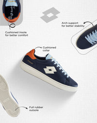 Women Lotto Autograph OG - Mood Indigo-Star White Sneakers 1