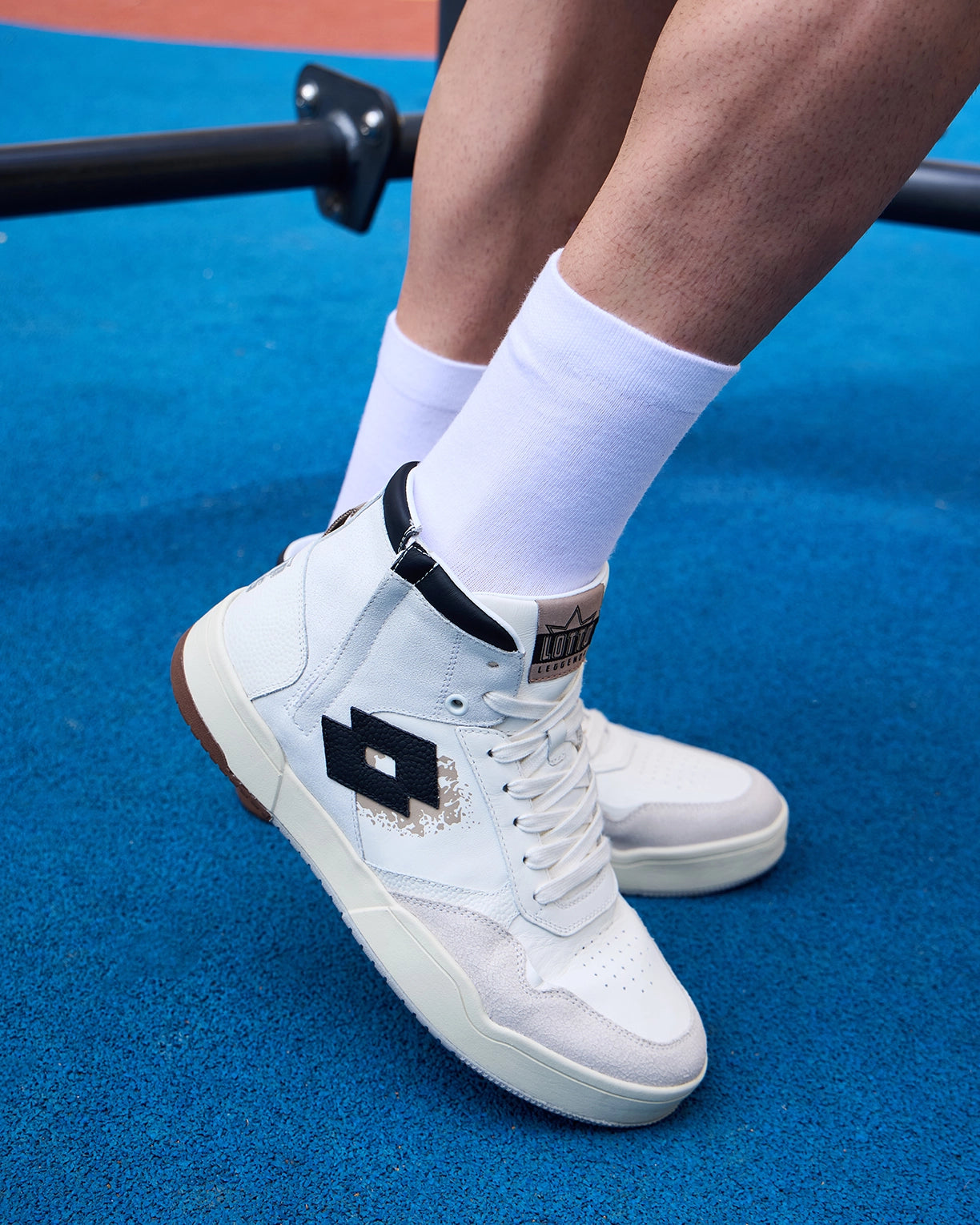 Hoop Star OG High - White-Fossil