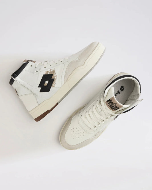Men's Lotto Hoop Star OG High - White-Fossil