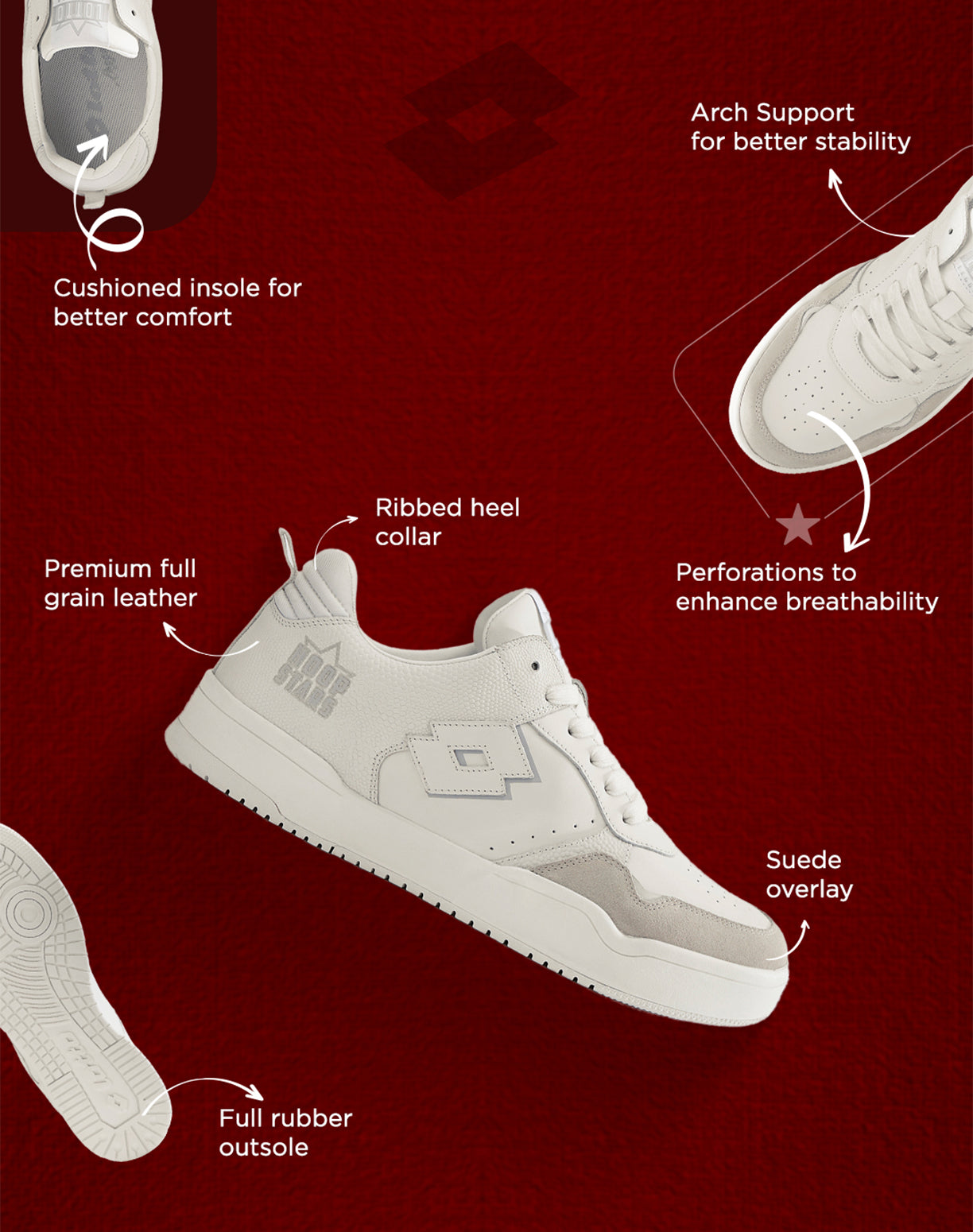 Hoop Star OG - White-White