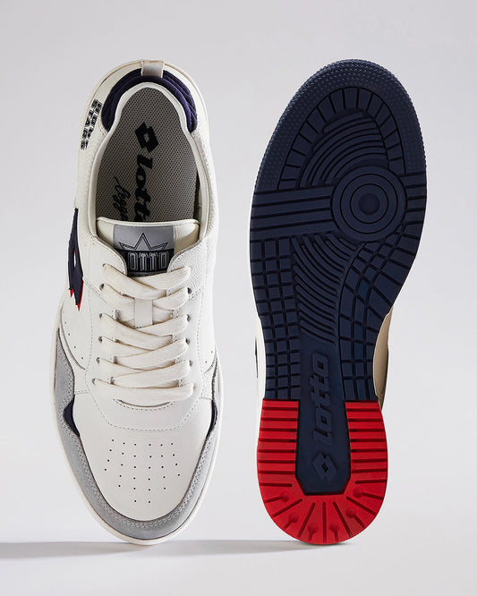Men's Lotto Hoop Star OG - White-Peacoat