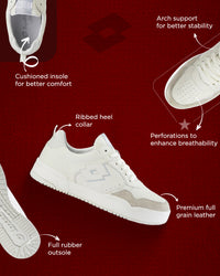 Men Lotto Hoop Star OG - Star White-Star White-Glacier Grey Sneakers 1