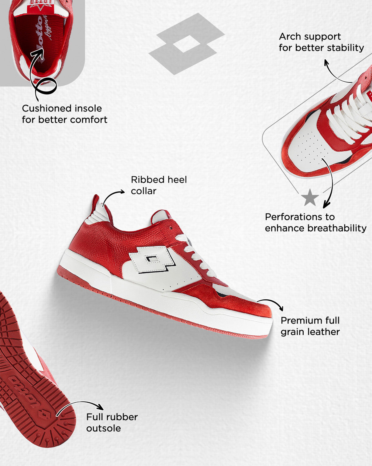 Hoop Star OG - Molten Lava-Pure White-Pure Black