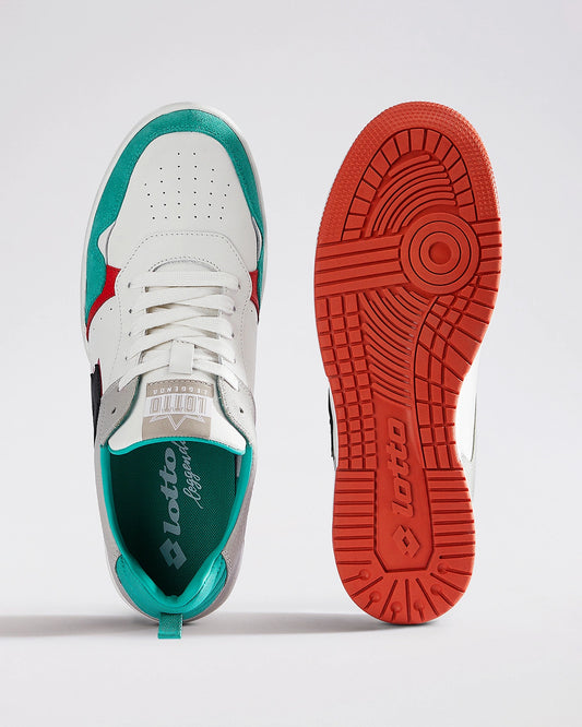 Men's Lotto Hoop Star OG - Pelican-Arcadia-Pure White