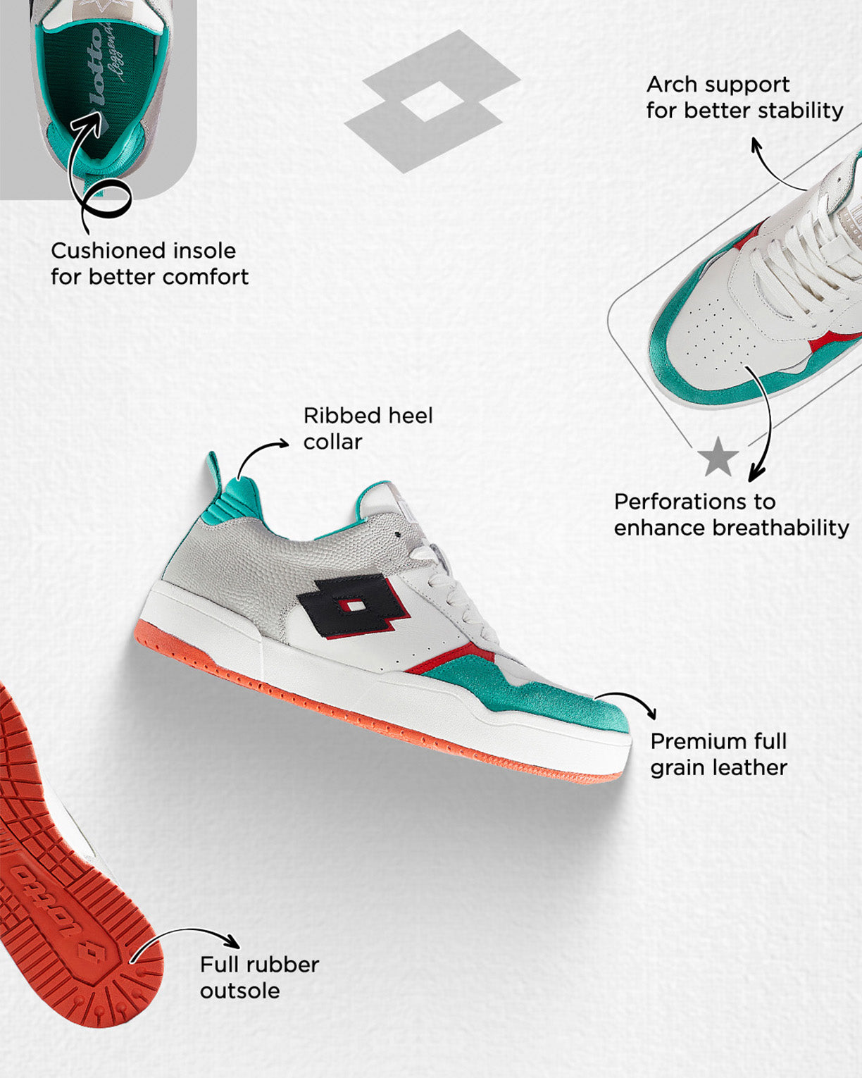 Hoop Star OG - Pelican-Arcadia-Pure White