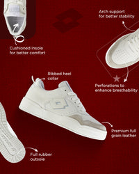 Women Lotto Hoop Star OG - Star White-Star White-Glacier Grey Sneakers 1