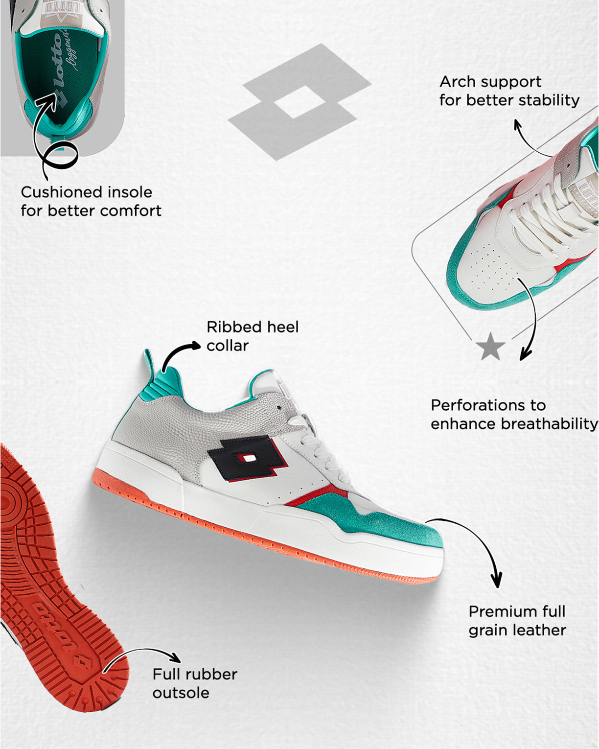 Hoop Star OG - Pelican-Arcadia-Pure White