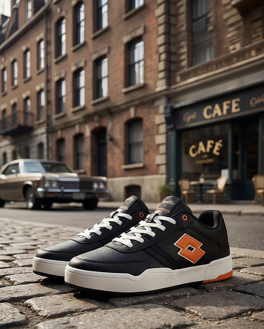 Men's Lotto Hoop Star Citta - Black Beauty-Burnt Orange