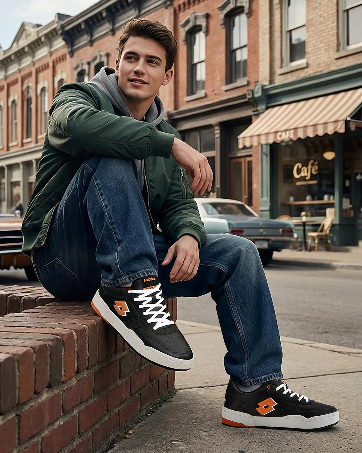 Hoop Star Citta - Black Beauty-Burnt Orange