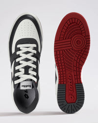 Men Lotto Hoop Star Citta - Star White-Rococco Red-Castlerock Sneakers 1
