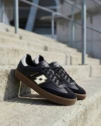 Men Lotto Brasil Select OG - Black Beauty-Star White-Pecan Pie Sneakers