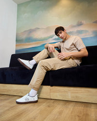 Men Lotto Brasil Select Urbano - Brilliant White-Rocky Road Sneakers