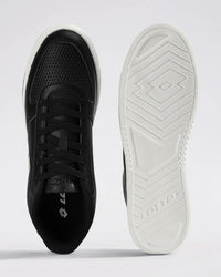 Men Lotto Strada - Black Beauty-Star White Sneakers 1