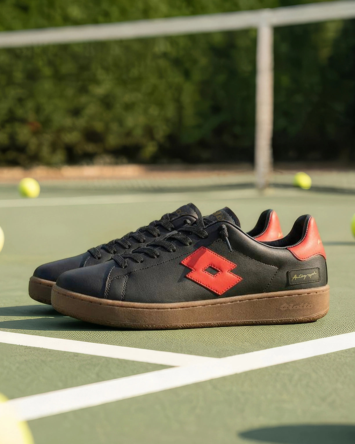 Autograph OG Slip-On - Pure Black-Fiery Red