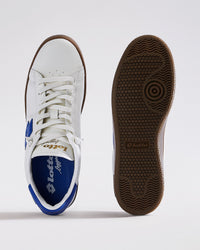 Men Lotto Autograph OG Slip-On - Pure White-Directoire Blue Sneakers 1