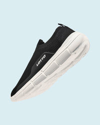 Men Lotto Pulsestep Slip-on - Black Beauty Walking Shoes 1