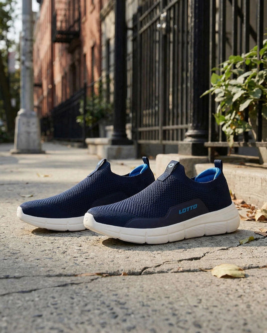 Men Lotto Pulsestep Slip-on - Peacoat Walking Shoes