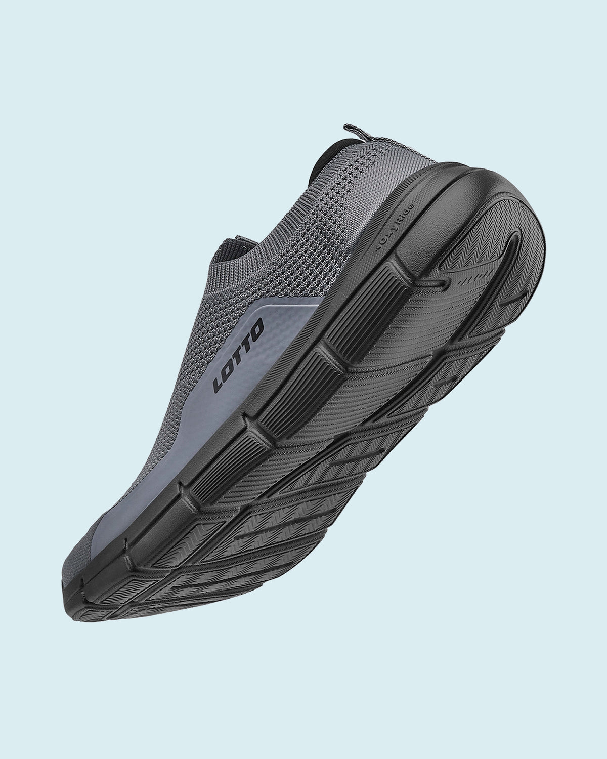 Men Lotto Pulsestep Slip-on - Castlerock-Black Beauty Walking Shoes6