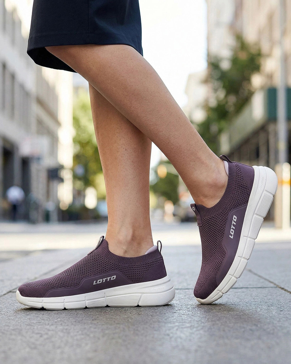 Women Lotto Pulsestep Slip-on - Orchid Ice Walking Shoes4