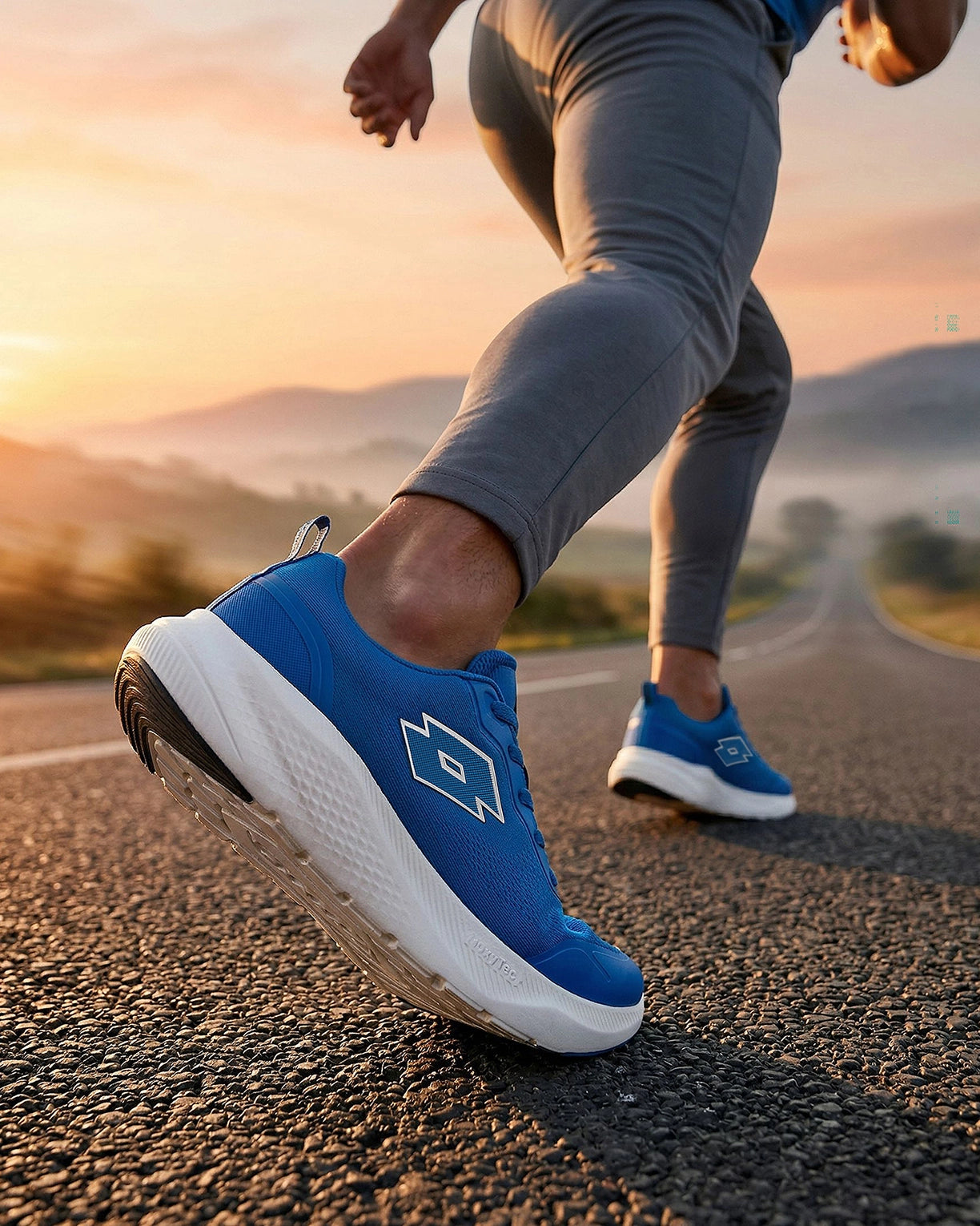 Men Lotto Oxyrun - Directoire Blue Running Shoes4
