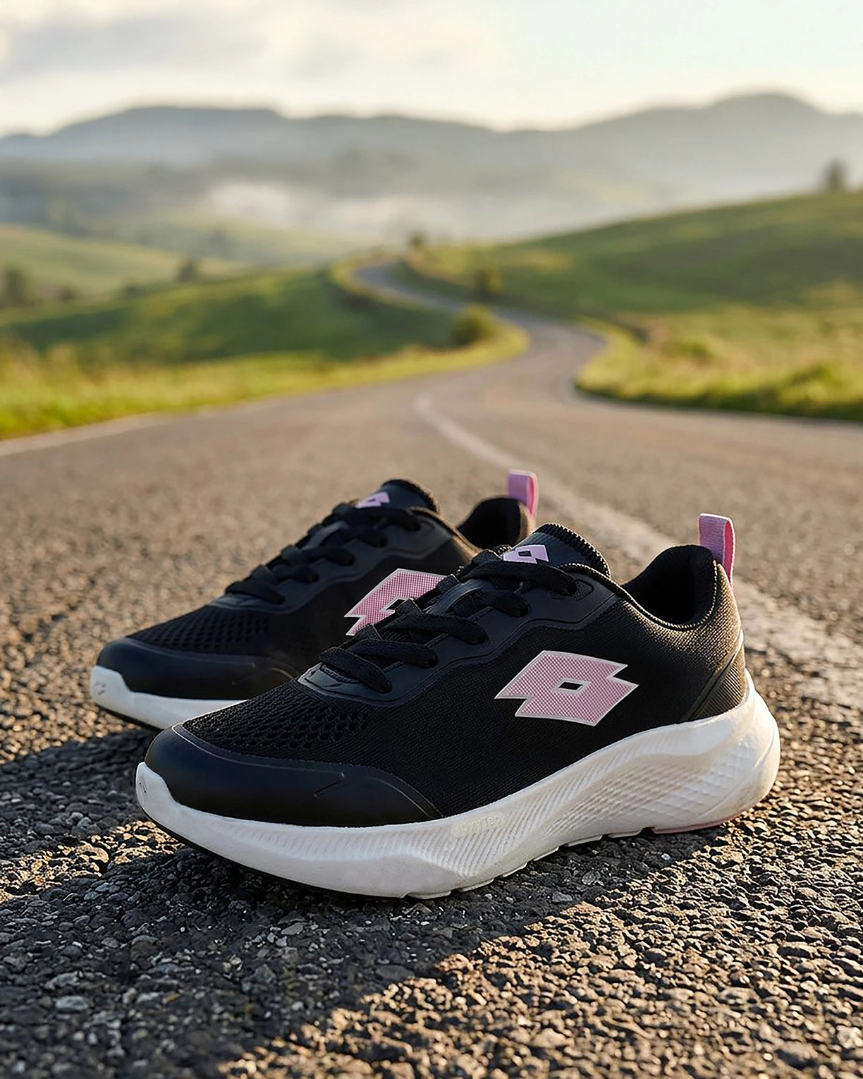 lotto Oxyrun - black beauty light lilac silver star white-picture-18
