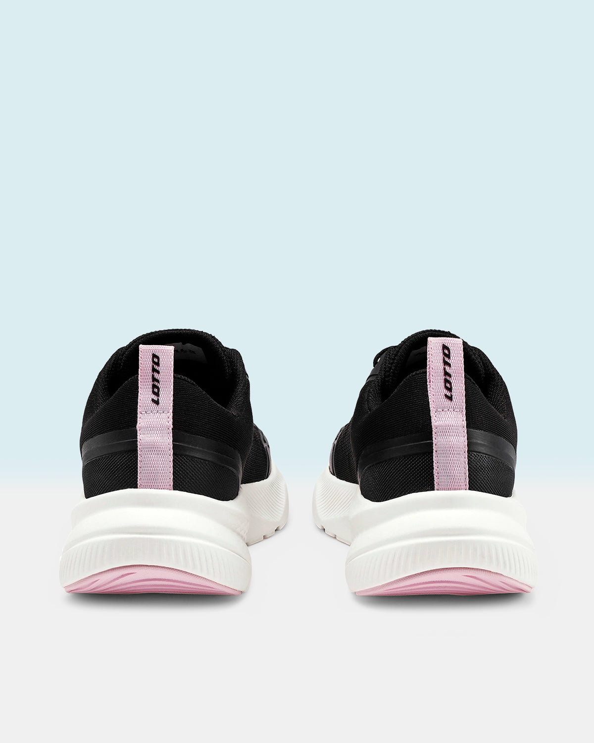 Women Lotto Oxyrun - Black Beauty-Light Lilac Running Shoes2