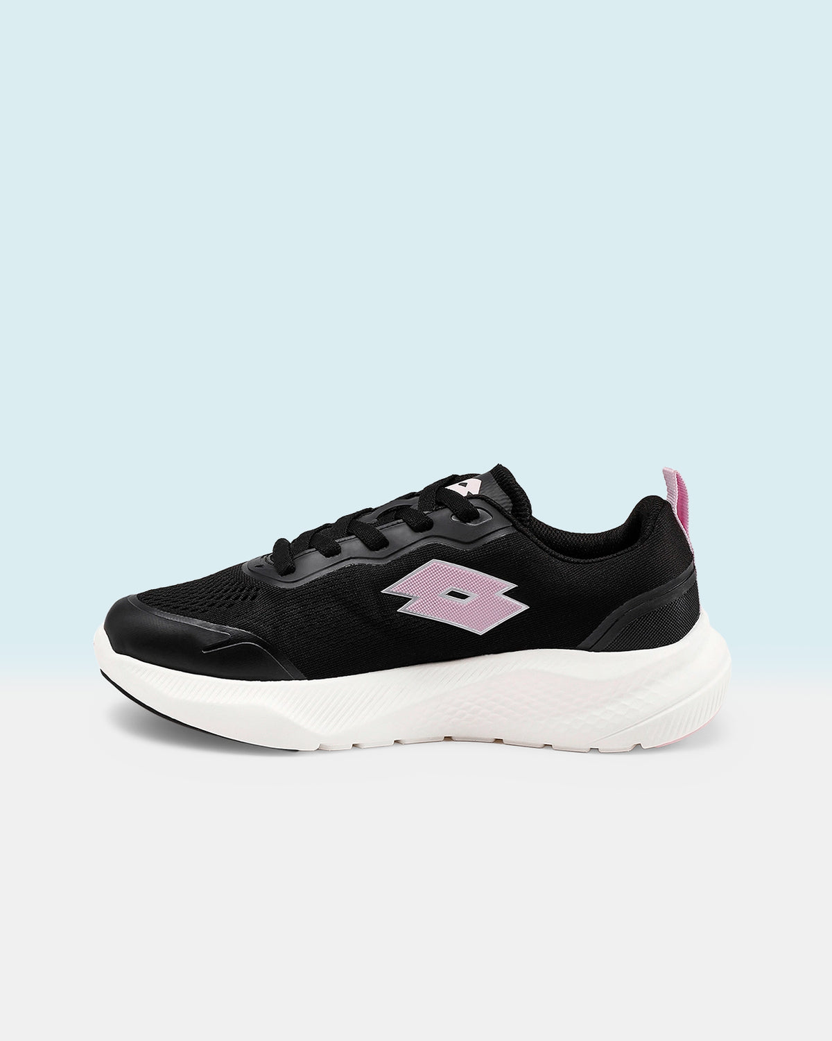 Women Lotto Oxyrun - Black Beauty-Light Lilac Running Shoes3