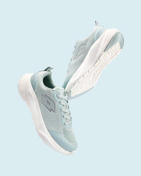 Women Lotto Oxyrun - Misty Blue-Star White Running Shoes 1