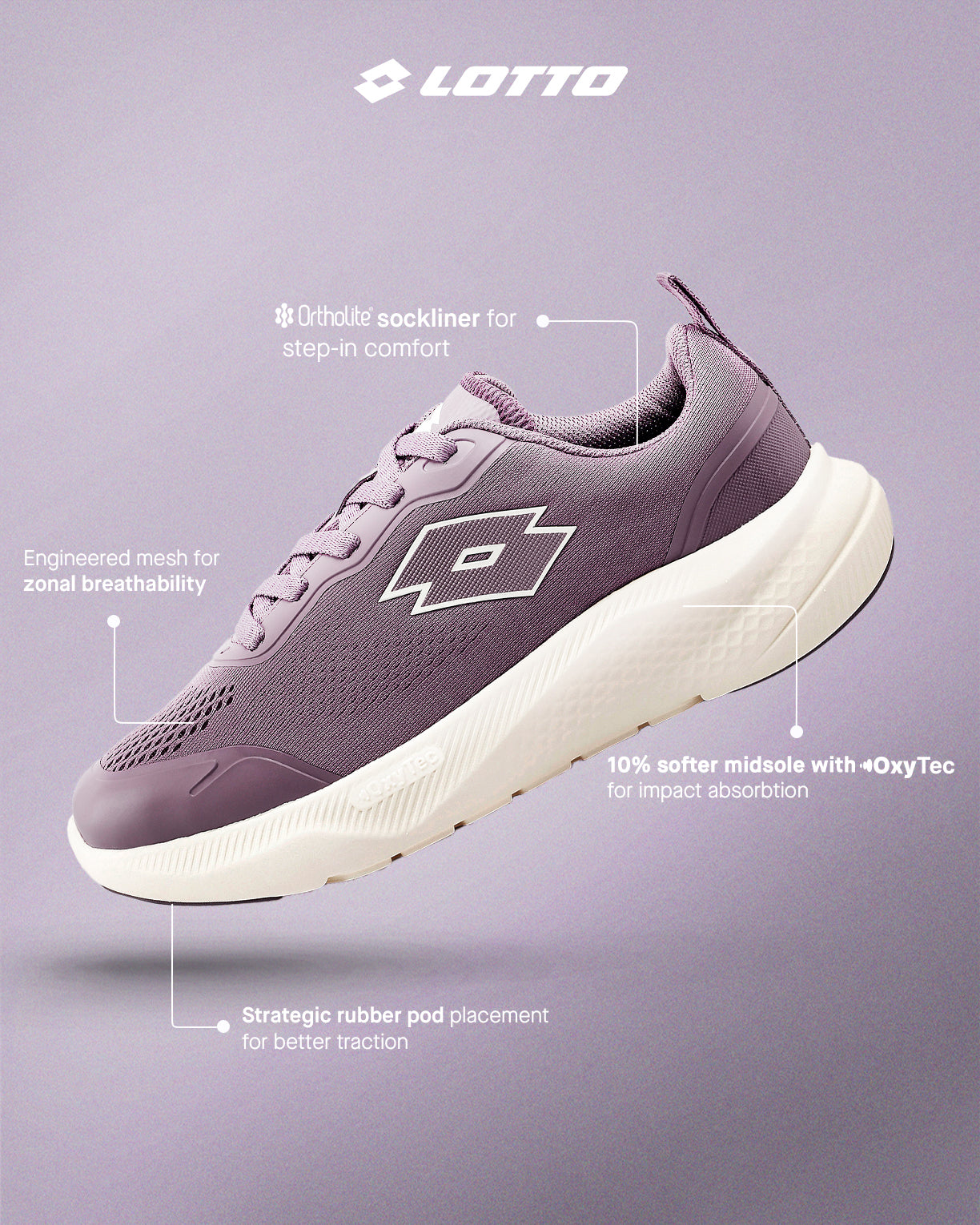 Women Lotto Oxyrun - Flint Running Shoes6