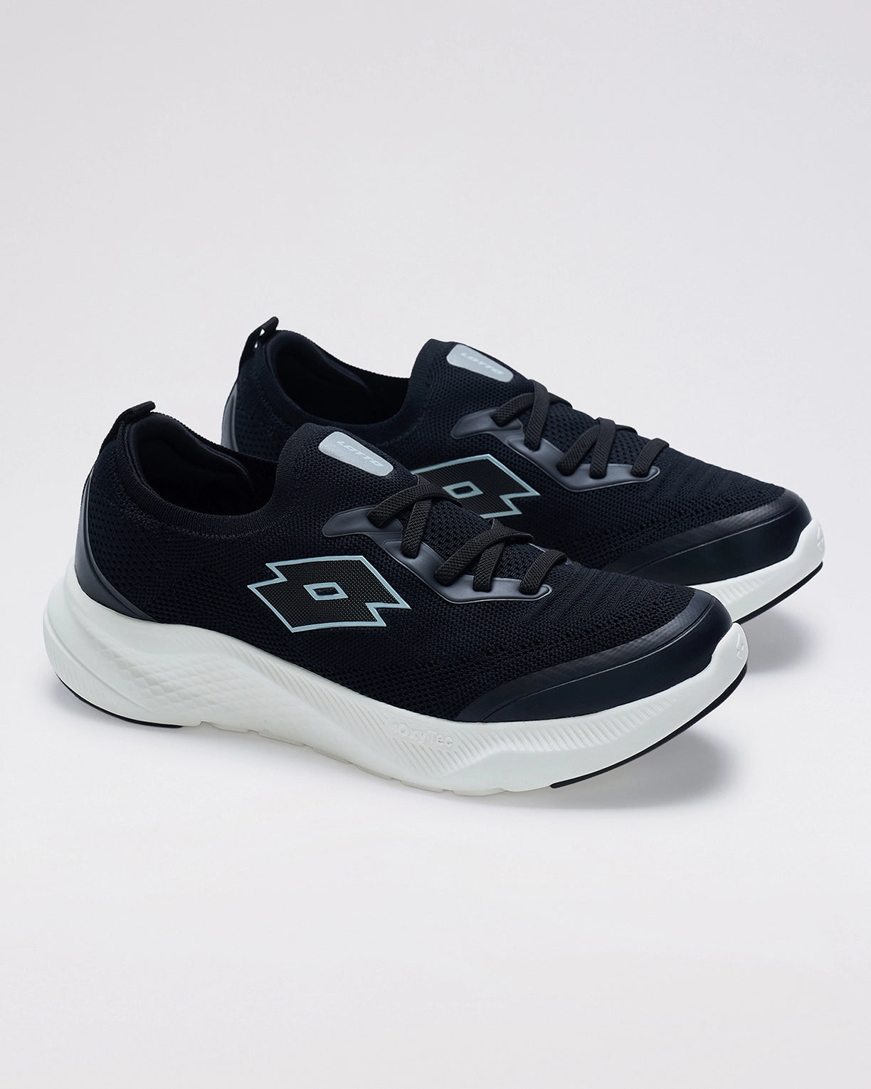 Men Lotto Oxyrun Slip-On - Black Beauty Walking Shoes2