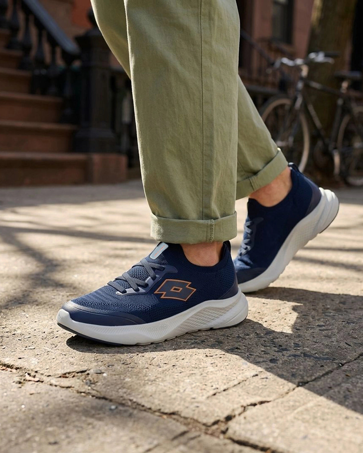 Men Lotto Oxyrun Slip On - Peacoat-Glacier Grey Walking Shoes3