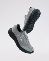 Men Lotto Oxyrun Slip On - Sharkskin-Black Beauty Walking Shoes 1