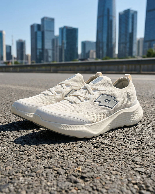 Men Lotto Oxyrun Slip On - Gardenia Walking Shoes