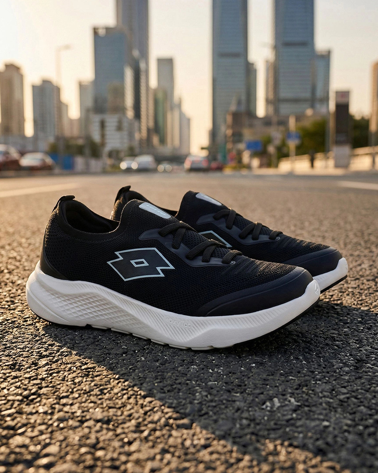 Women Lotto Oxyrun Slip On - Black Beauty Walking Shoes0