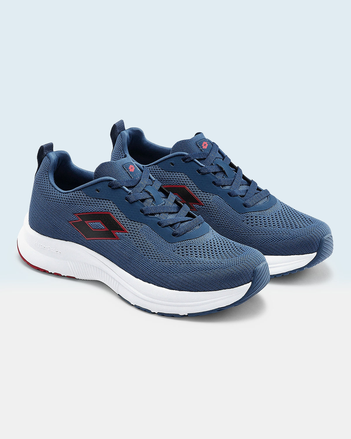 Men Lotto Atleta Knit - Stellar-Rococco Red-Star White Running Shoes2