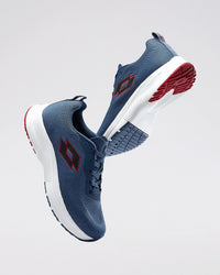 Men Lotto Atleta Knit - Stellar-Rococco Red-Star White Running Shoes 1