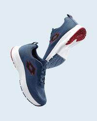Men Lotto Atleta Knit - Stellar-Rococco Red-Star White Running Shoes 1