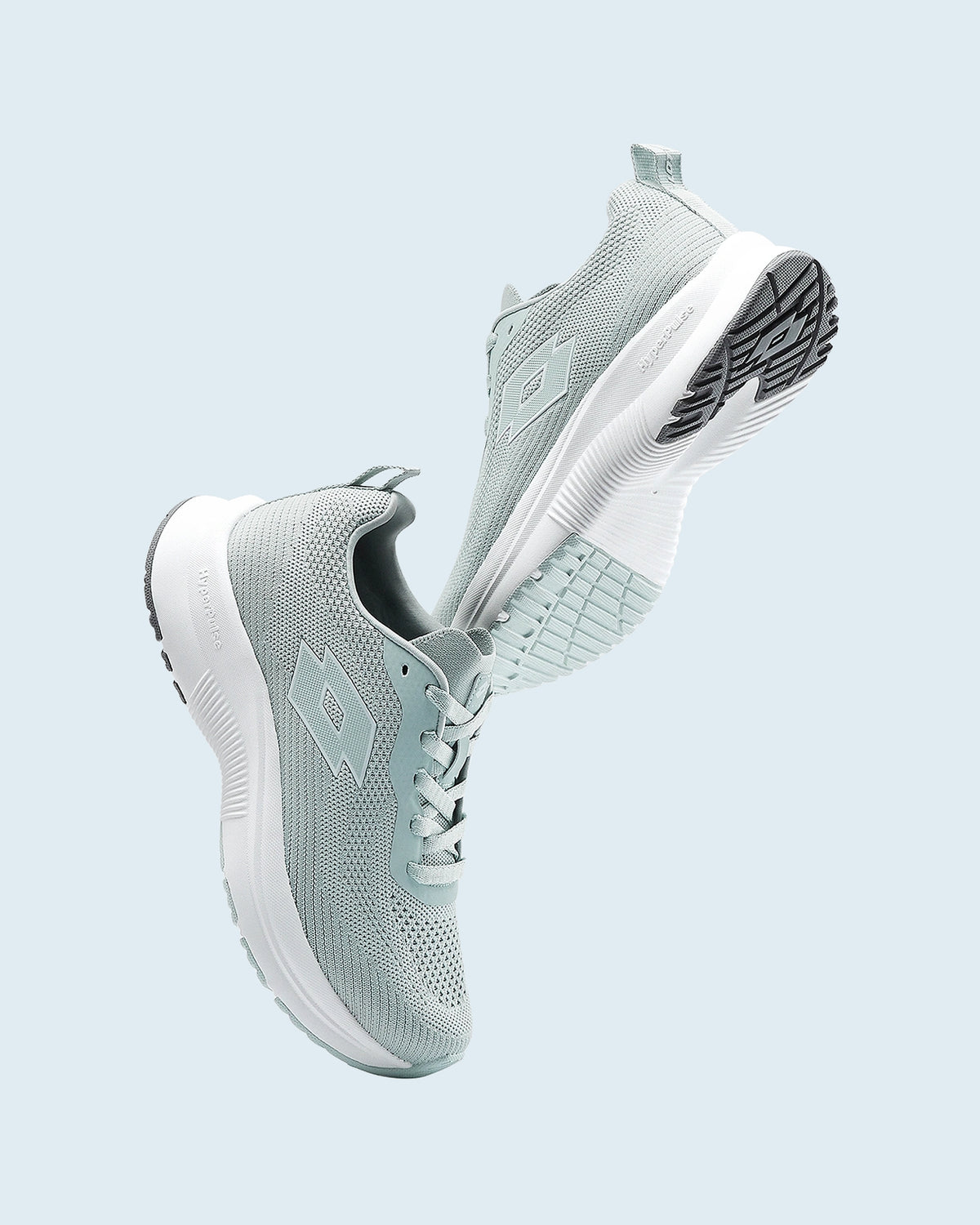 Women Lotto Atleta Knit - Misty Blue-Star White Running Shoes6