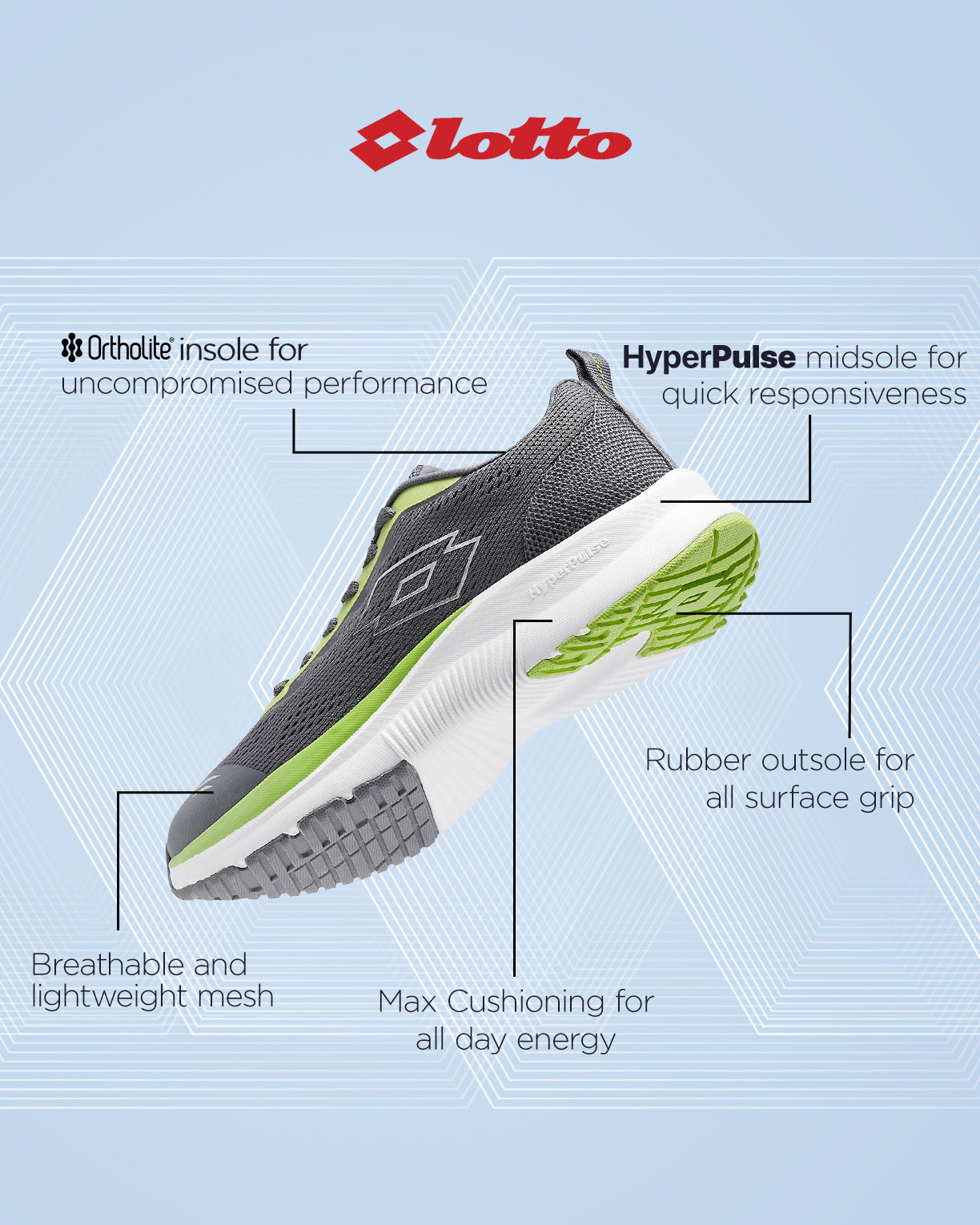 Atleta Pro+ - Castlerock-Green Glow-Star White