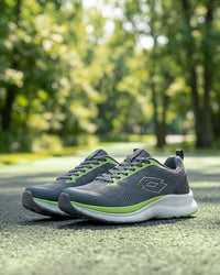Men Lotto Atleta Pro+ - Castlerock-Green Glow-Star White Running Shoes