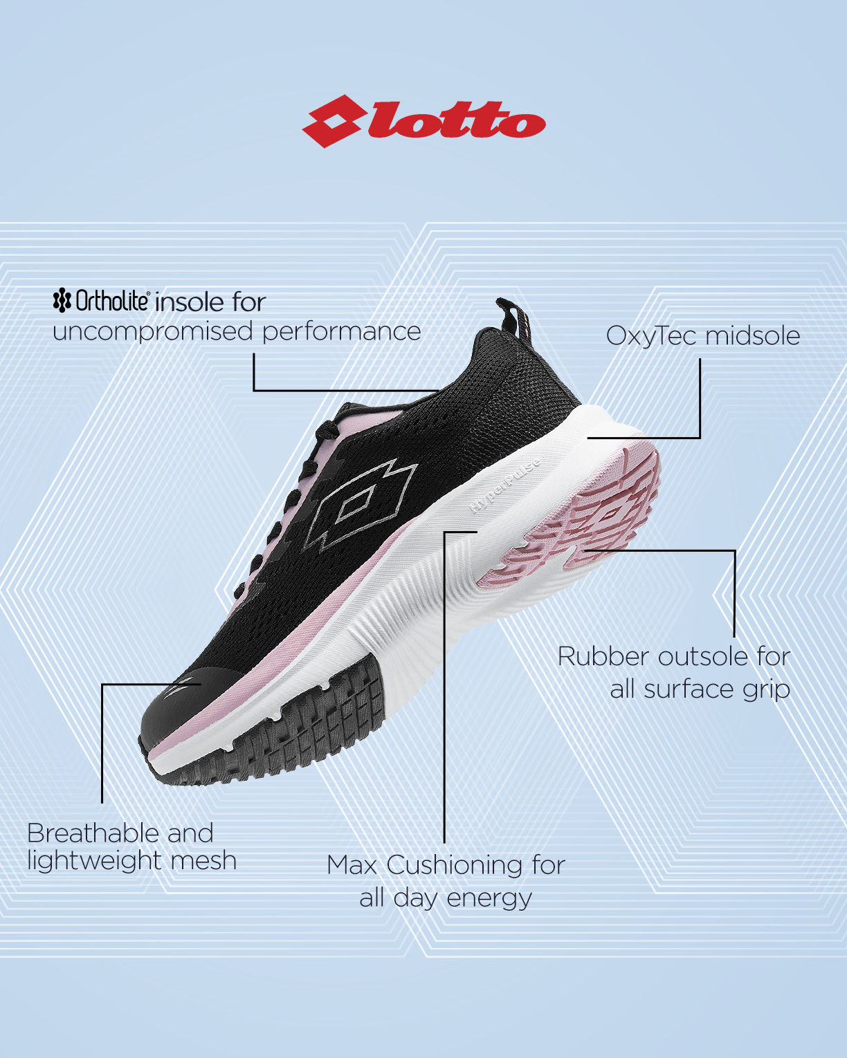 Atleta Pro+ - Black Beauty-Light Lilac-Star White