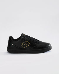 Men Lotto Autograph Nxt - Black Beauty-Gold Metallic Sneakers