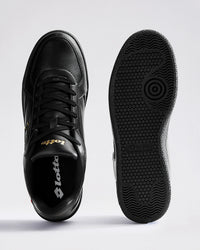 Men Lotto Autograph Nxt - Black Beauty-Gold Metallic Sneakers 1