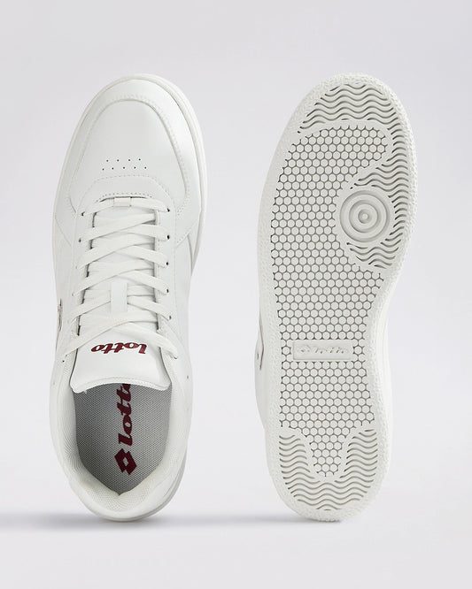 Men's Lotto Autograph Nxt - White-Rhythmic Red