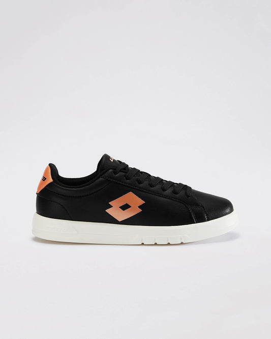 Women's Lotto Impulso Urbano - Black Beauty-Beach Sand Metallic