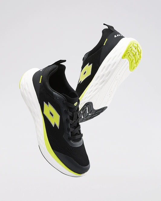 Men's Lotto Aerostep - Black Beauty-Sulphur Spring-Star White